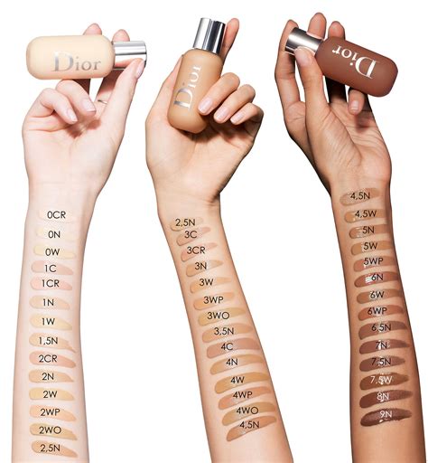 dior backstage foundation samples|Dior foundation backstage shades.